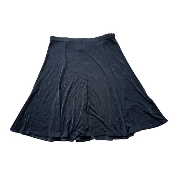 CHICO'S Travelers women's skirt, size 2 (14-16), Black, no wrinkle, quick dry - Picture 1 of 6